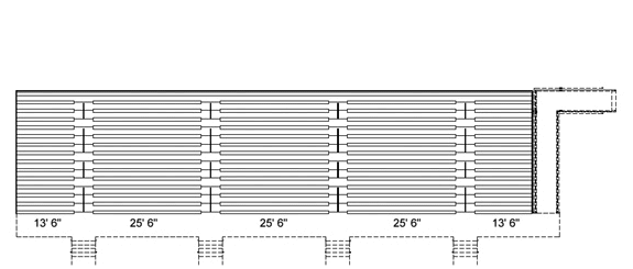 elevated bleachers