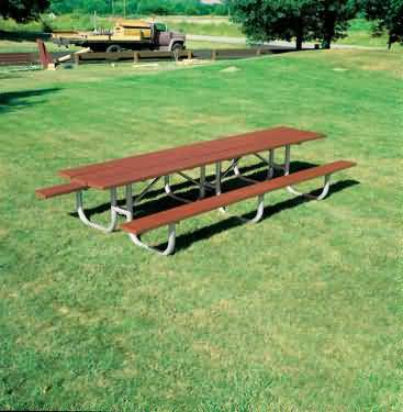 Extra Heavy Duty Wooden Shelter Table