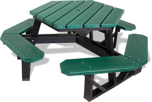 Hexagon Recycled Green Table