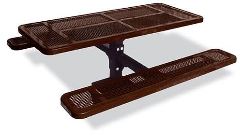 337 Series Single Pedestal Rectangular Table