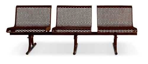 3-Seat Straight Bench W/ Back, , Diamond