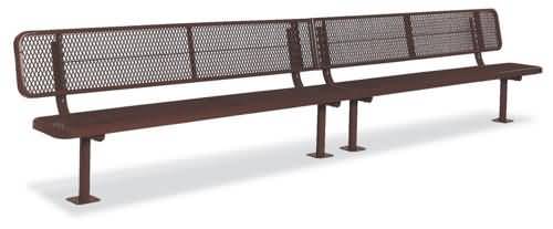 Classic Thermoplastic Long Bench with Back