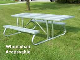 Wheelchair Accessable Picnic Table photo