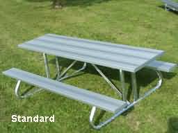 standard aluminum picnic table photo