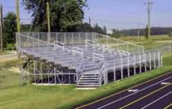 elevated bleachers