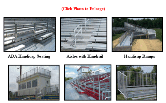 Bleacher features photos