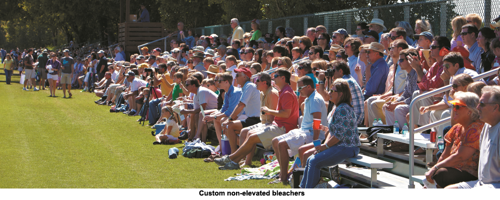 Custom Non Elevated Bleachers