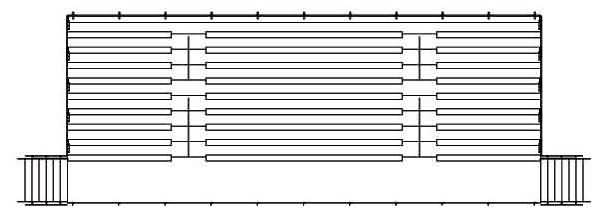 10 row bleacher drawing