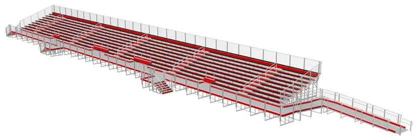 elevated bleachers