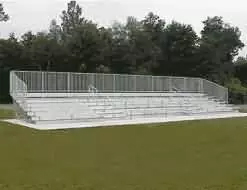 non-elevated bleachers