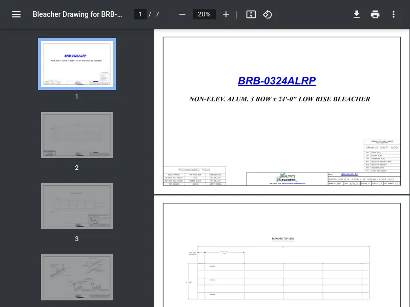 thumbnail image for Drawing w/ Measurements (L x W x H)