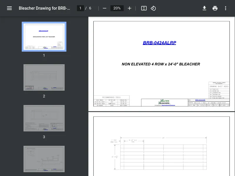 thumbnail image for Drawing w/ Measurements (L x W x H)