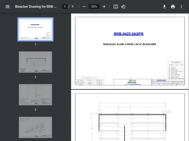 thumbnail image for Drawing w/ Measurements (L x W x H)
