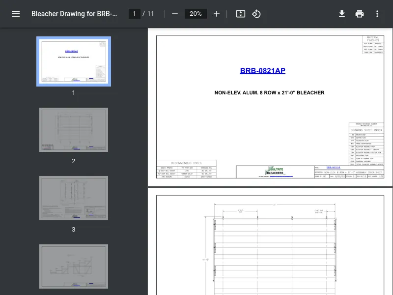 thumbnail image for Drawing w/ Measurements (L x W x H)