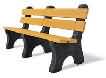 recycled plastic bench photo