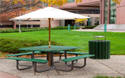 recycled plastic picnic tables photo