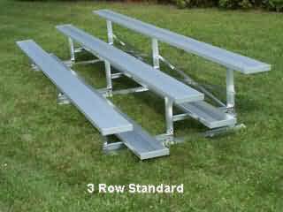 3 row standard bleacher photo
