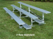 3 row standard bleachers