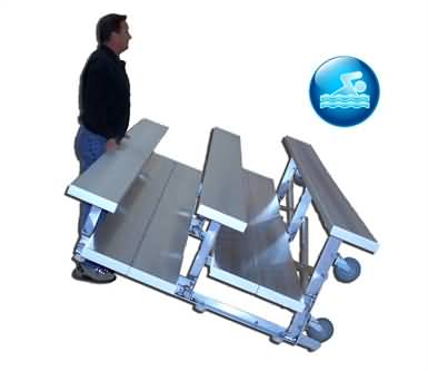 Standard Pool Bleachers (single foot planks)