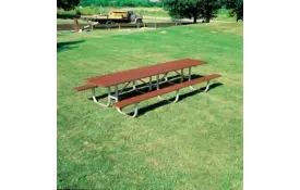 image of Extra Heavy Duty Wooden Shelter Table