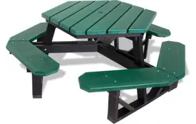 Hexagon Recycled Green Table