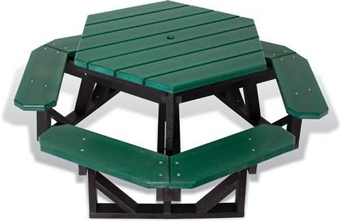 Hexagon Recycled Green Table