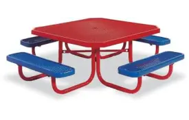 image of Traditional Preschool Table with Seats