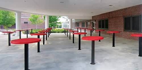 Classic Green Round Food Court Table
