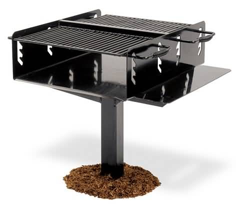 image of Bi-LEVEL GROUP GRILL (1008 SQ. iNCH) W/ UTILilY SHELF - INGROUND