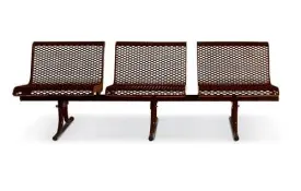 3-Seat Straight Bench W/ Back, , Diamond