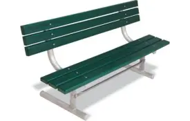 image of 940 SERIES WOODEN PARK BENCH W/BACK