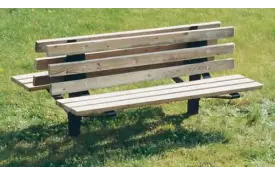 Double Sided Wood Bench, 