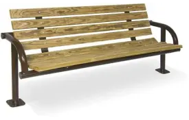 image of 975 Series Traditional Contour Park Bench