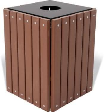 image of Premium Recycled Trash Receptacle