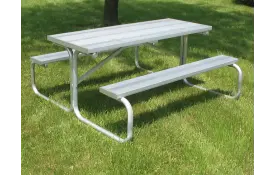 image of All Aluminum Picnic Table 6ft,8ft lengths