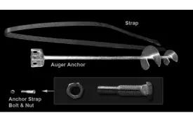 image of Auger Style Anchors For 18ftL Bleachers
