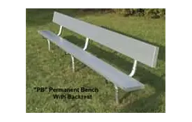 In Ground Aluminum Benches