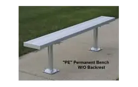 Surface Mount Aluminum Benches