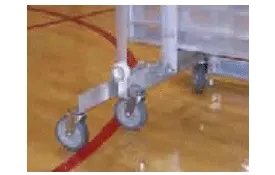 image of TipnRoll Wheel and Footpad Kit for 4 row 21ftL Bleachers