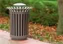 commercial trash receptacle photo
